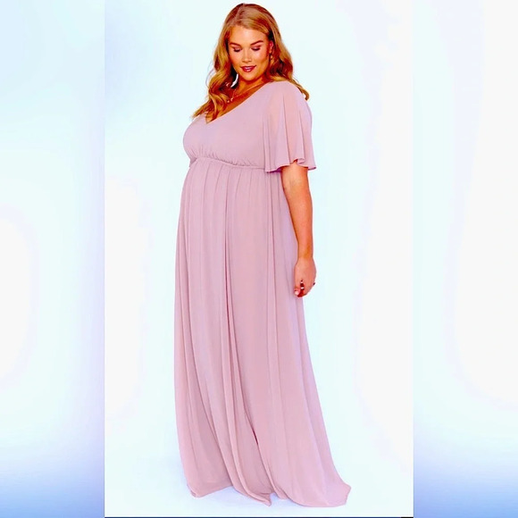 Show Me Your Mumu Emily Empire Maxi Dress in antique rose size 3X - Picture 5 of 9